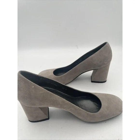Stuart Weitzman Gray Suede Pumps Women's Size 5.5 - Picture 3 of 9